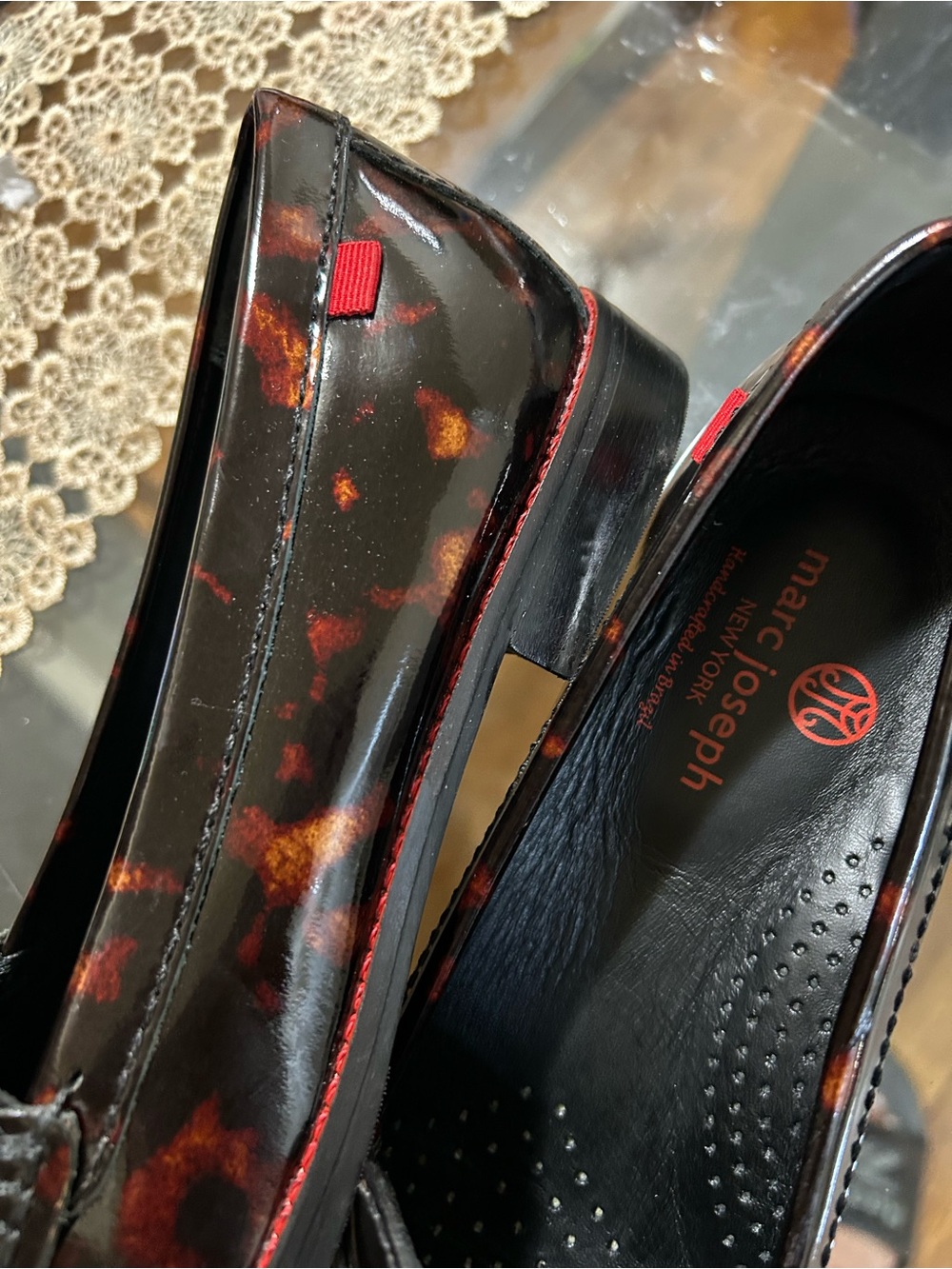 Women’s Red Tortoiseshell Loafers